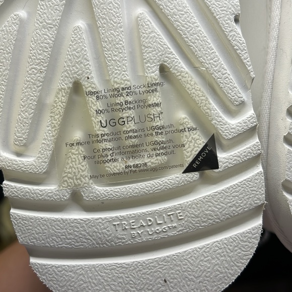 NWT Ugg Neumel Chopd Boots Chukka Shoes White Black Wool Fur Mens Size 11 - Picture 7 of 15